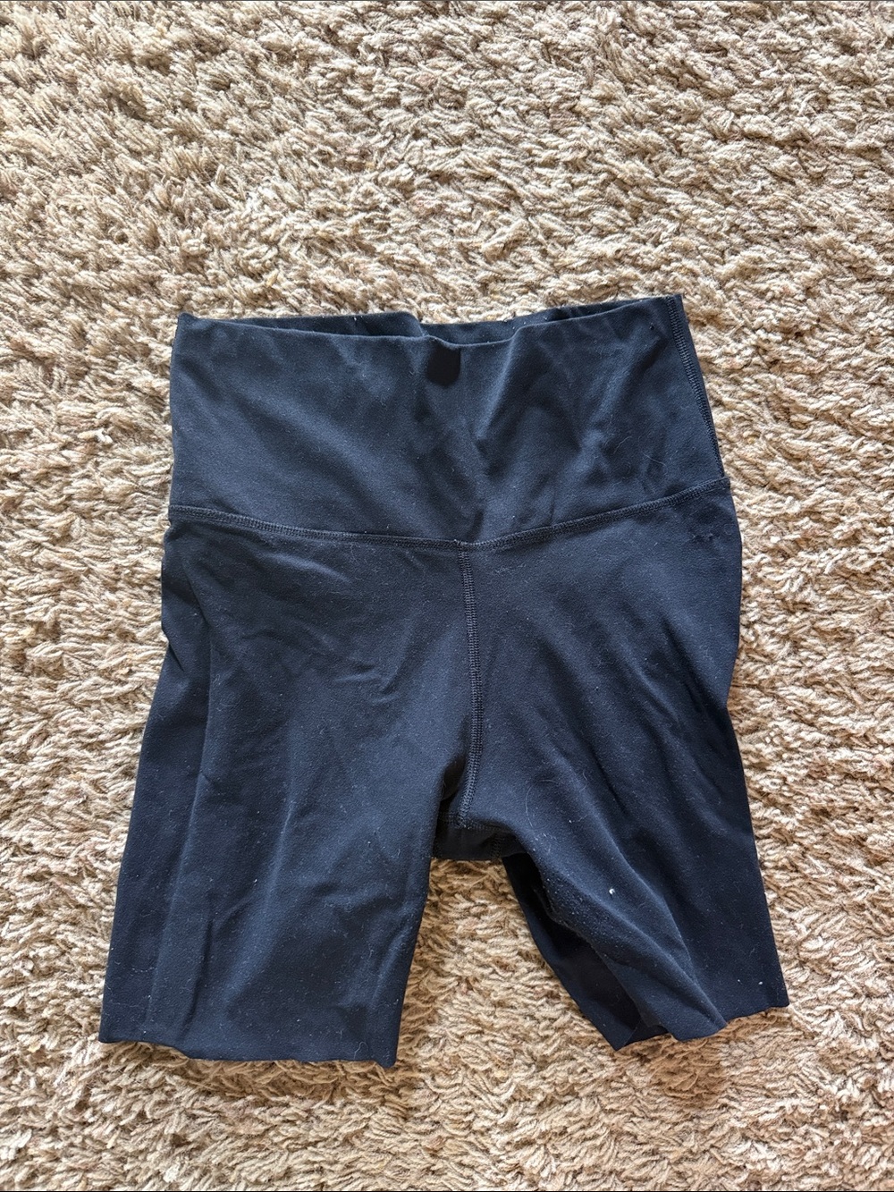 Nike Black High-Waist Bike Shorts. Size Medium